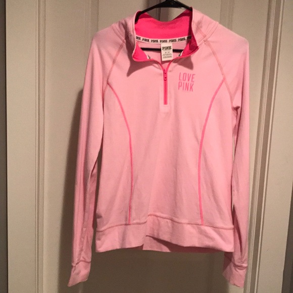 PINK Victoria's Secret Tops - PINK Half-Zip Yoga Pullover